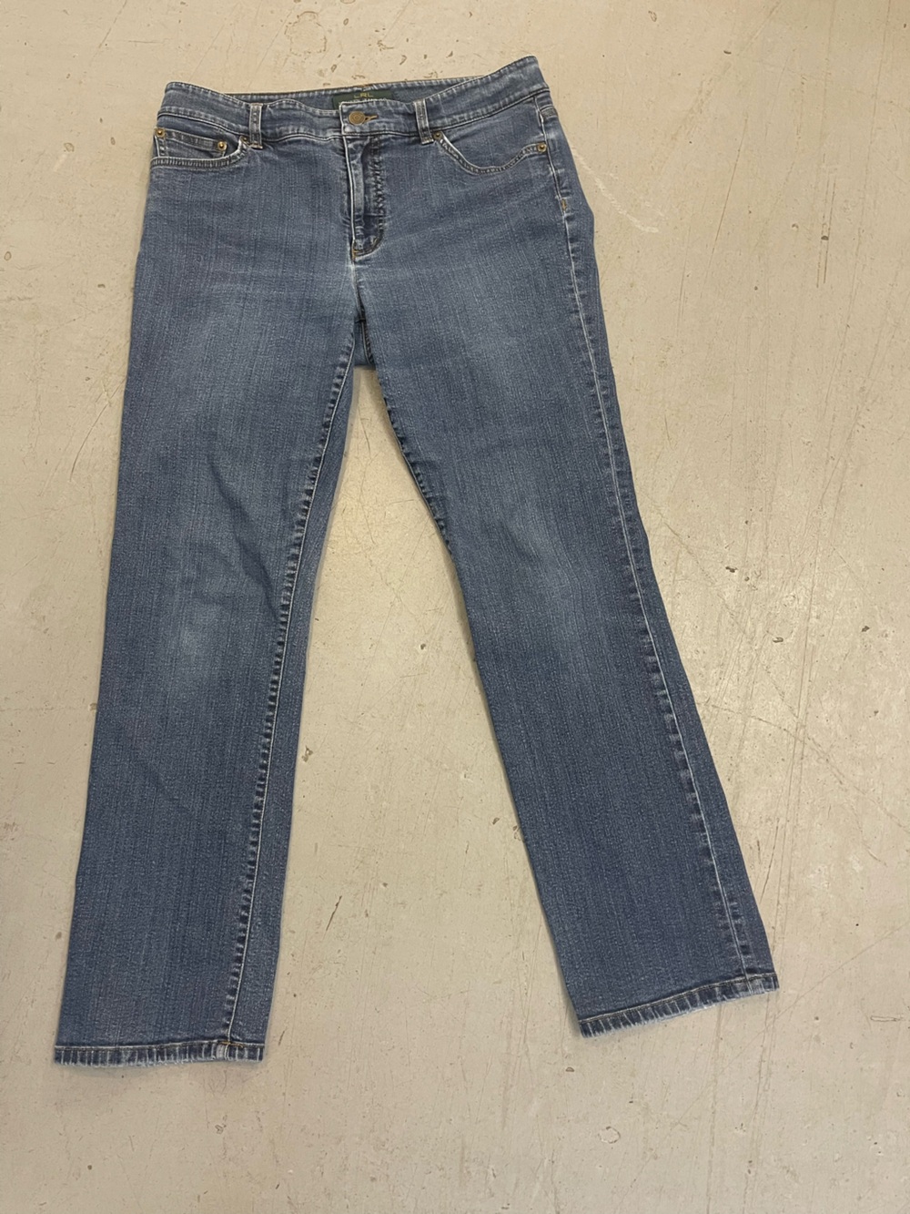 Ralph Lauren Women's Medium Blue Straight-Leg Jeans
